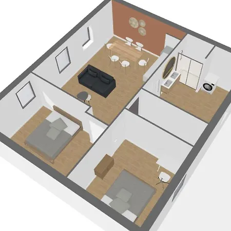 L'ibiza - Homy Apartment Montlucon